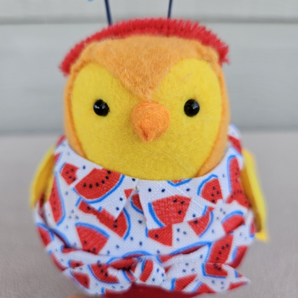Target Spritz Felt Bird Featherly Friends Summer 2023 Mellie Patriotic Melon - Picture 6 of 8